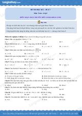 Đề thi học kì 1 Toán 8 Cánh diều - Đề số 7